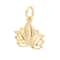 12 Pack: 14K Gold Plated Lotus Charm by Bead Landing™